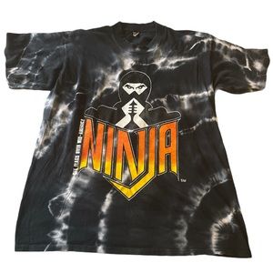 Vintage NINJA Six Flags T-shirt (youth XL but fits like adult S)